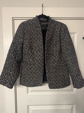 J. Crew Navy Tweed Jacket - Size 8